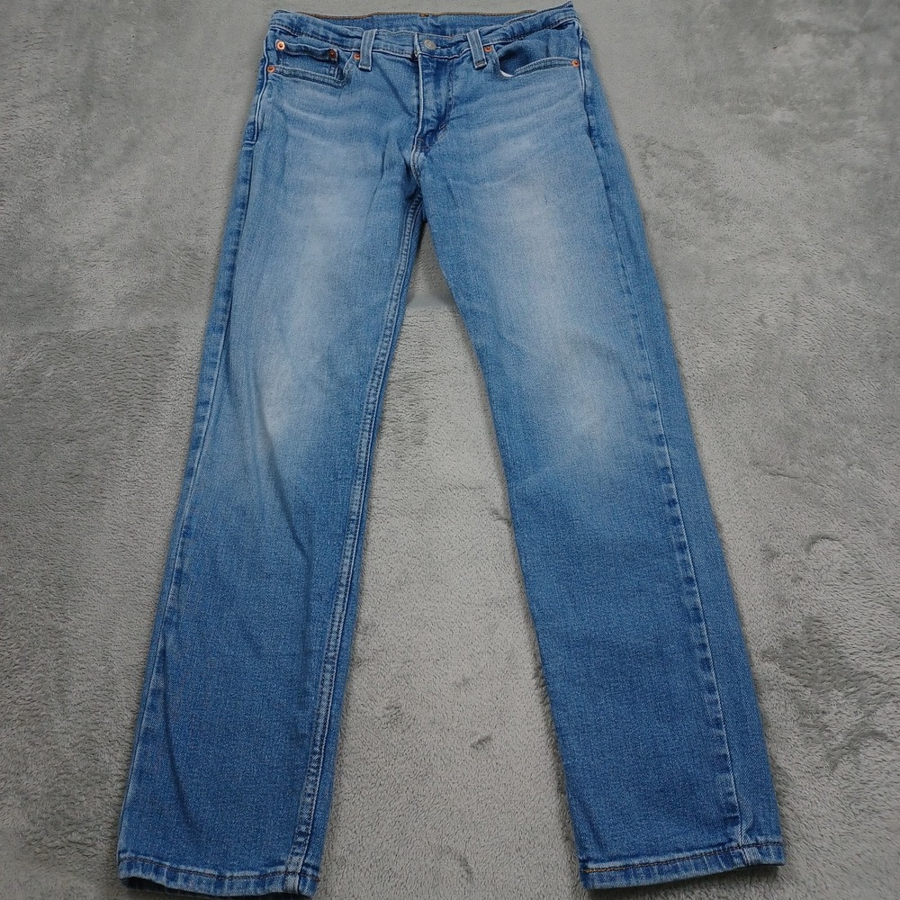 Levis 511 Jeans Mens 30x30 Blue Denim Slim Fit Distressed Pockets Cotton A2